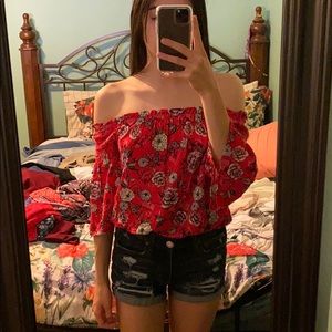 off the shoulder blouse